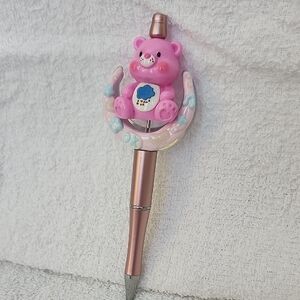 Pink Bear Pen with Rose Gold Accents